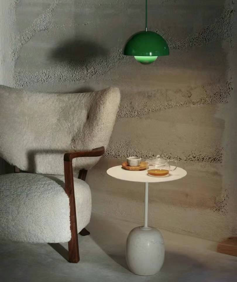 Lollipop Side Table-White
