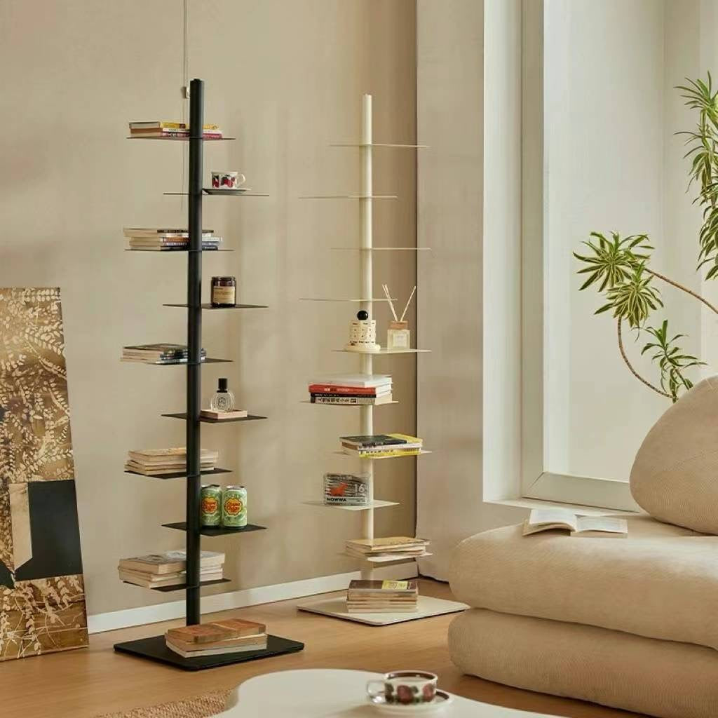 Rotating Book Shelf -White