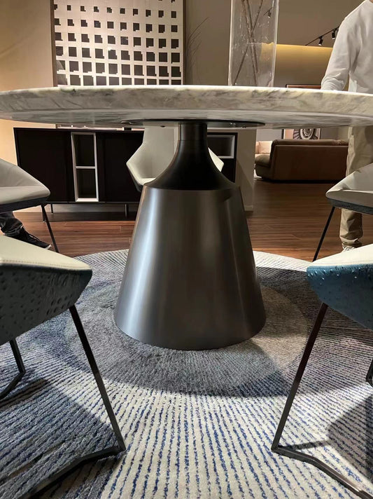 Customized-Sintered stone round dining table 63"